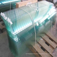 ultra clear low e  double curved tempered laminated  glass for super big size